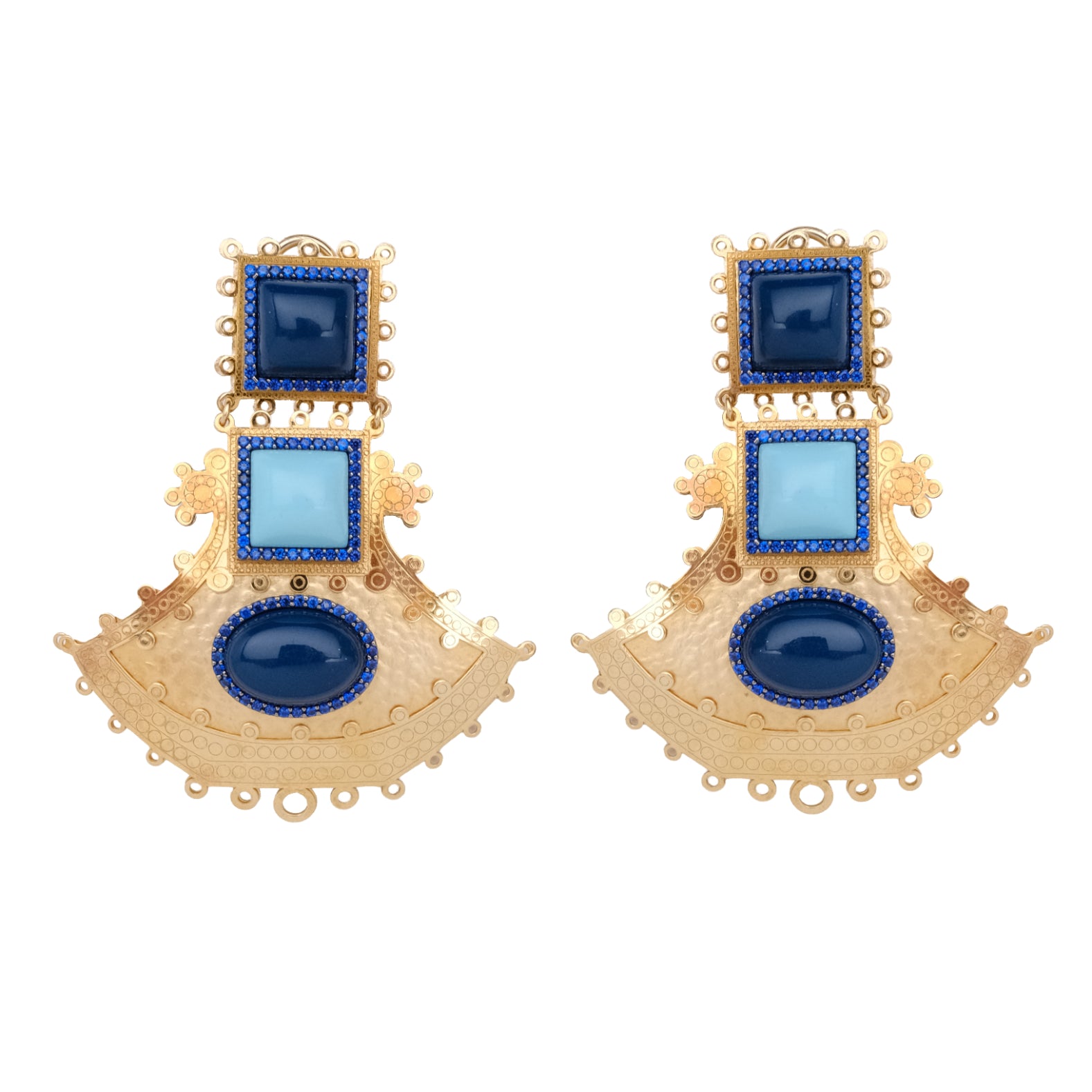 Golden Citadel Earrings