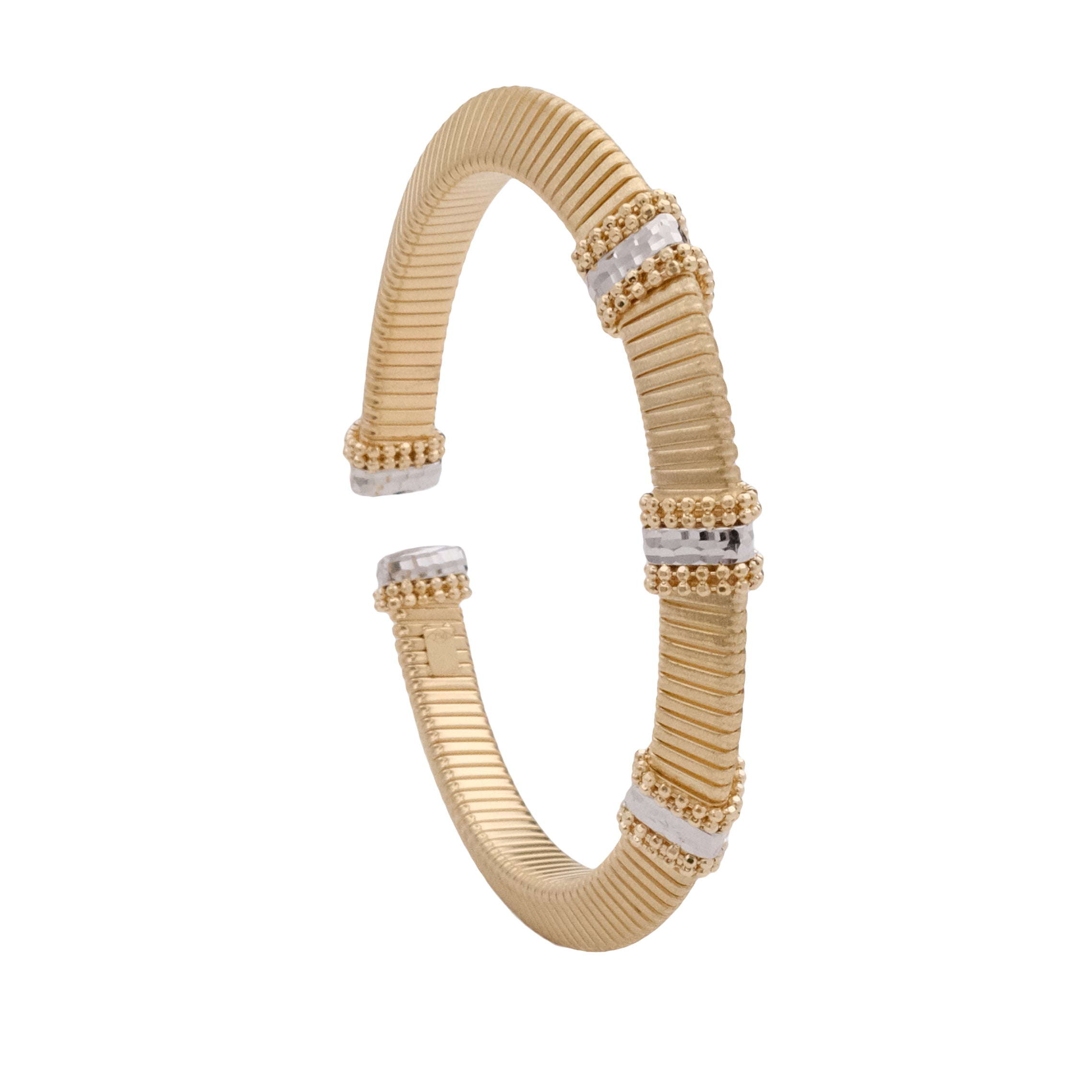 Ribbed Pyramid Bangle
