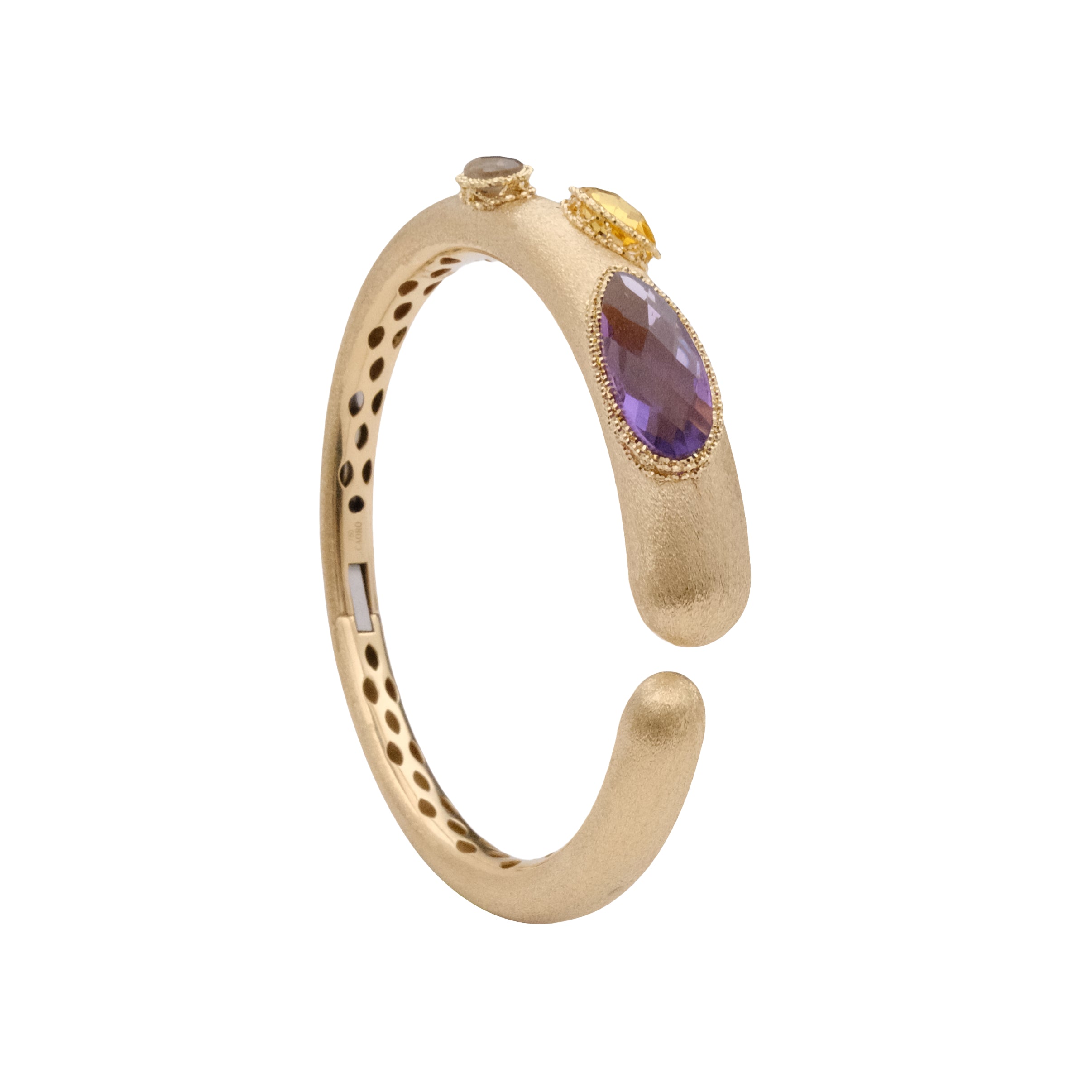 Rain Drop Tapered open Bangle