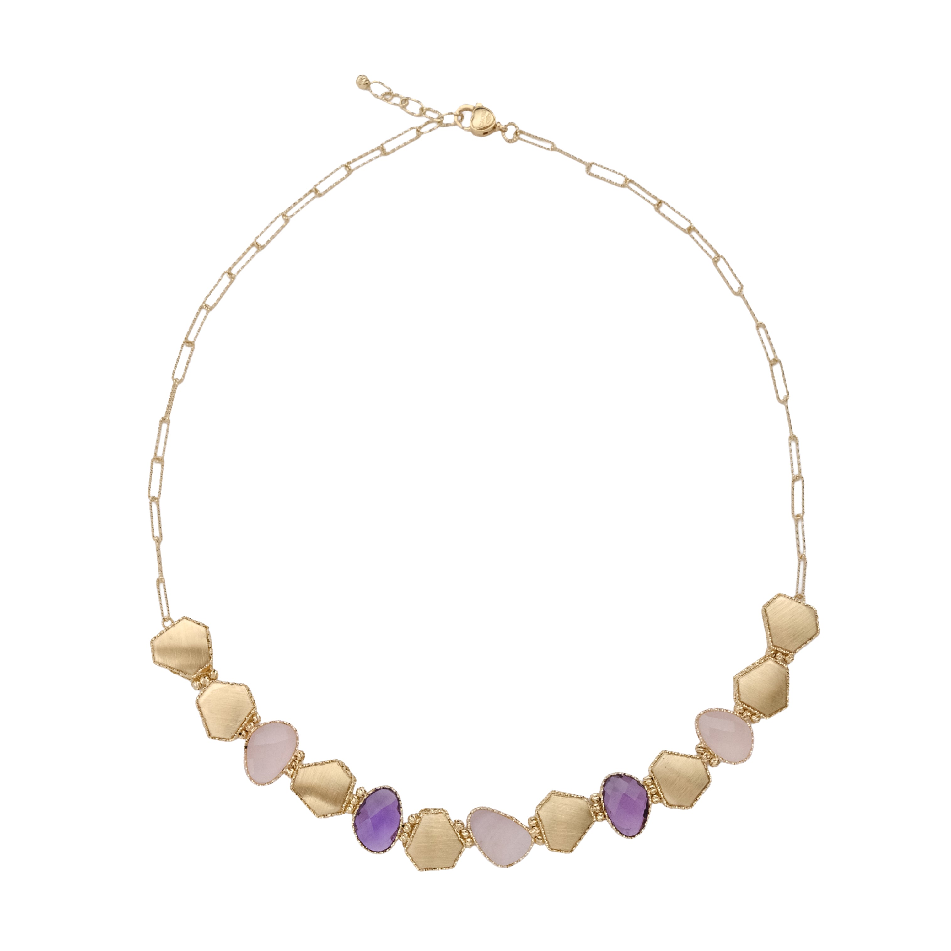 Honey Comb Link Necklace